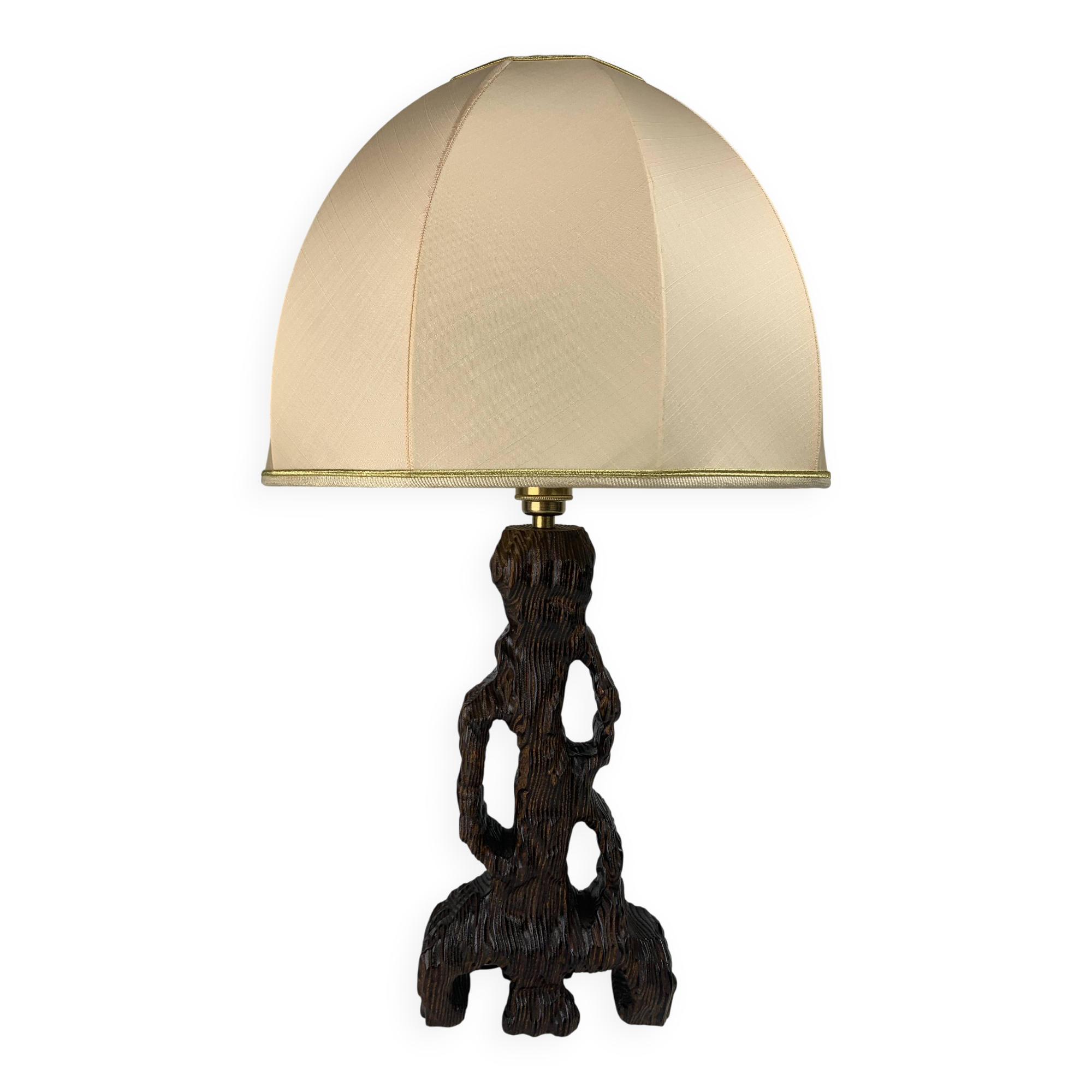 Brutalist organic mushroom table lamp, Dutch 1960s