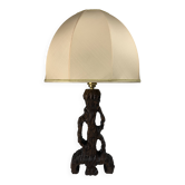 Brutalist organic mushroom table lamp, Dutch 1960s
