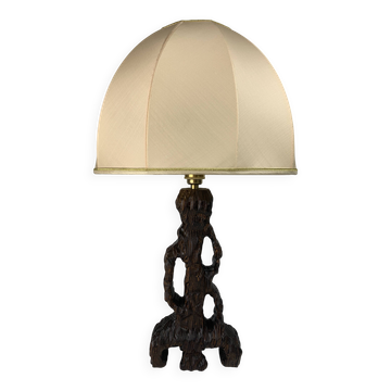 Lampe de table champignon organique brutaliste, Hollande des années 1960