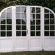 Oak arched bay window door H219xW267,5 small tiles