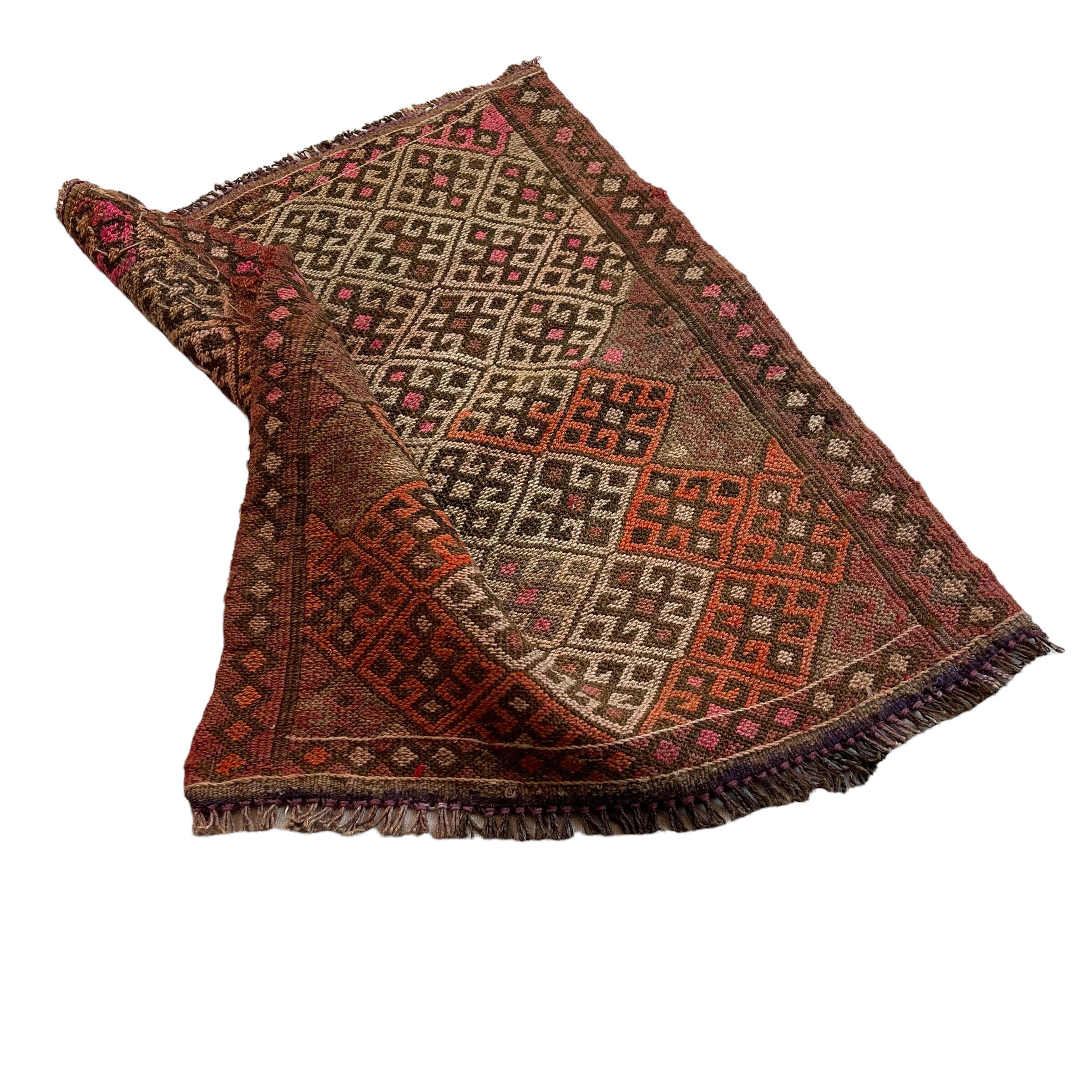Coureur Kilim Turc Vintage, 63 x 54 cm