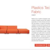 Ensemble Chauffeuse et Pouf "Plastics" - Design Piero Lissoni pour Kartell