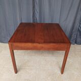 Vintage walnut table with 2 drawers