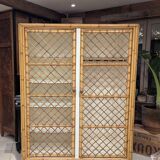 Rattan wardrobe