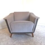 Trio armchairs club 50s grey