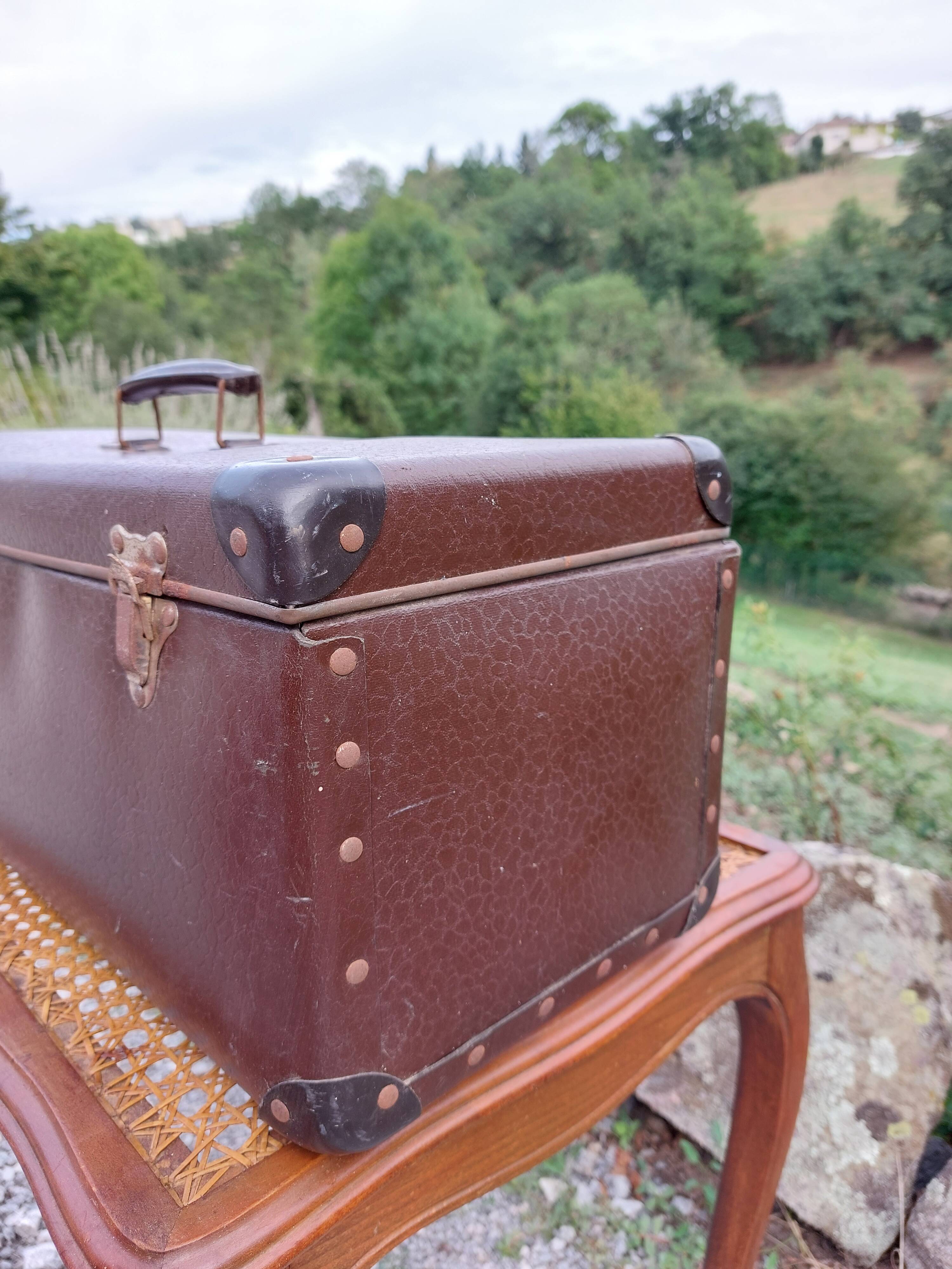 antique suitcase, original format