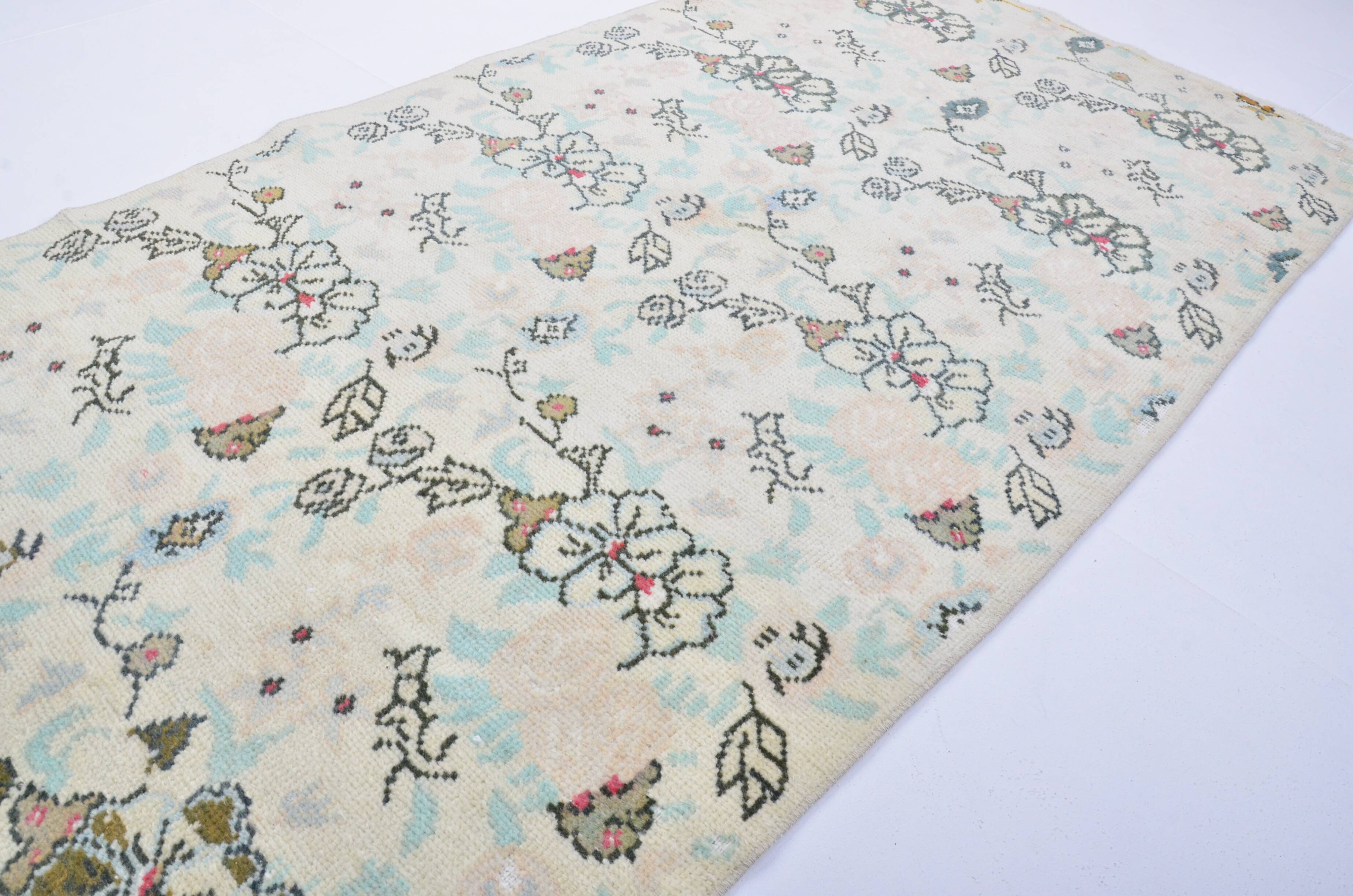 Beige Turkish Floral Carpet sku 3335