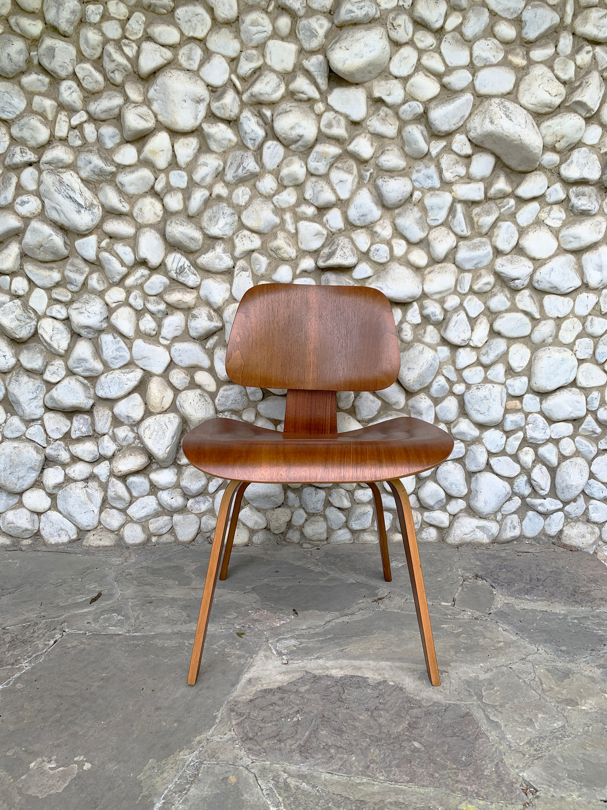 Charles & Ray Eames walnut DCW chair for Herman Miller 1950