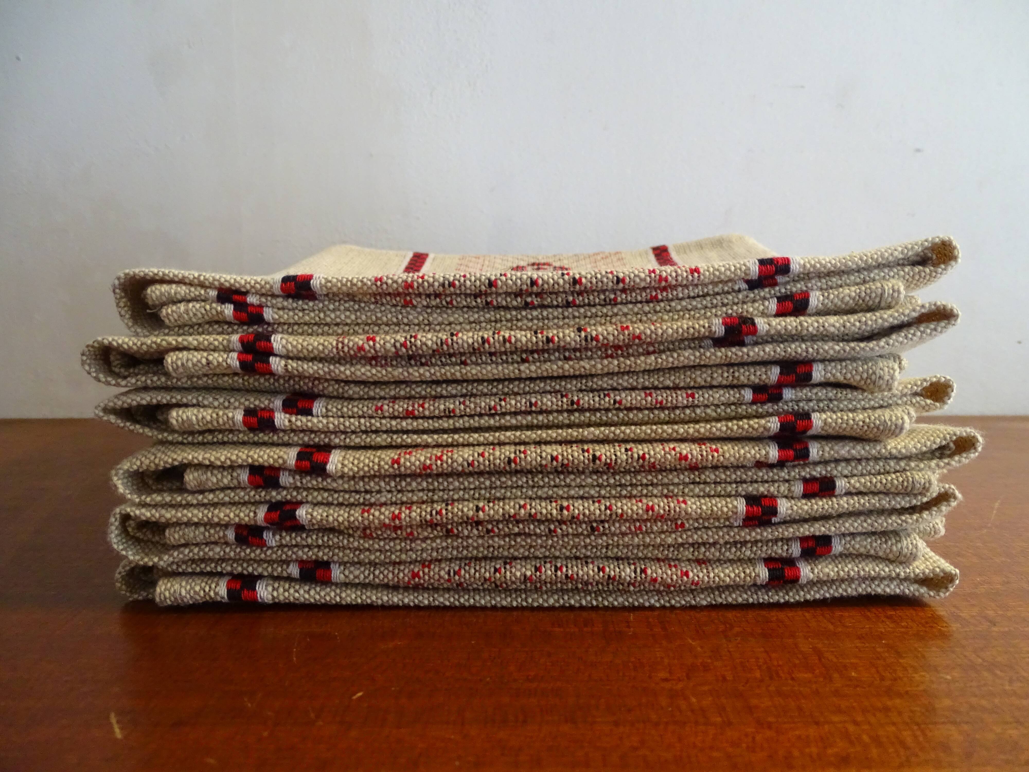 6 linen napkins 52 x 47