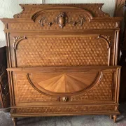 lit geometric marquetry