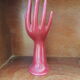 Main bordeaux ceramic flower holder