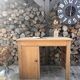 Bureau ancien en bois rénové