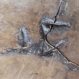 Ancient peulh calabash african art primitive arts vintage / africa / mid-century
