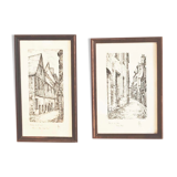 Engravings Old Towers