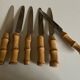 Set de 6 couteaux de table Riviera 1960  bambou