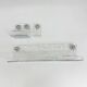 Set of Grohe ice glass bathroom set towel hanger, soap tray and plateau