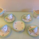 Coffee service décor Diane des faienceries de Sarreguemines / vintage 60s