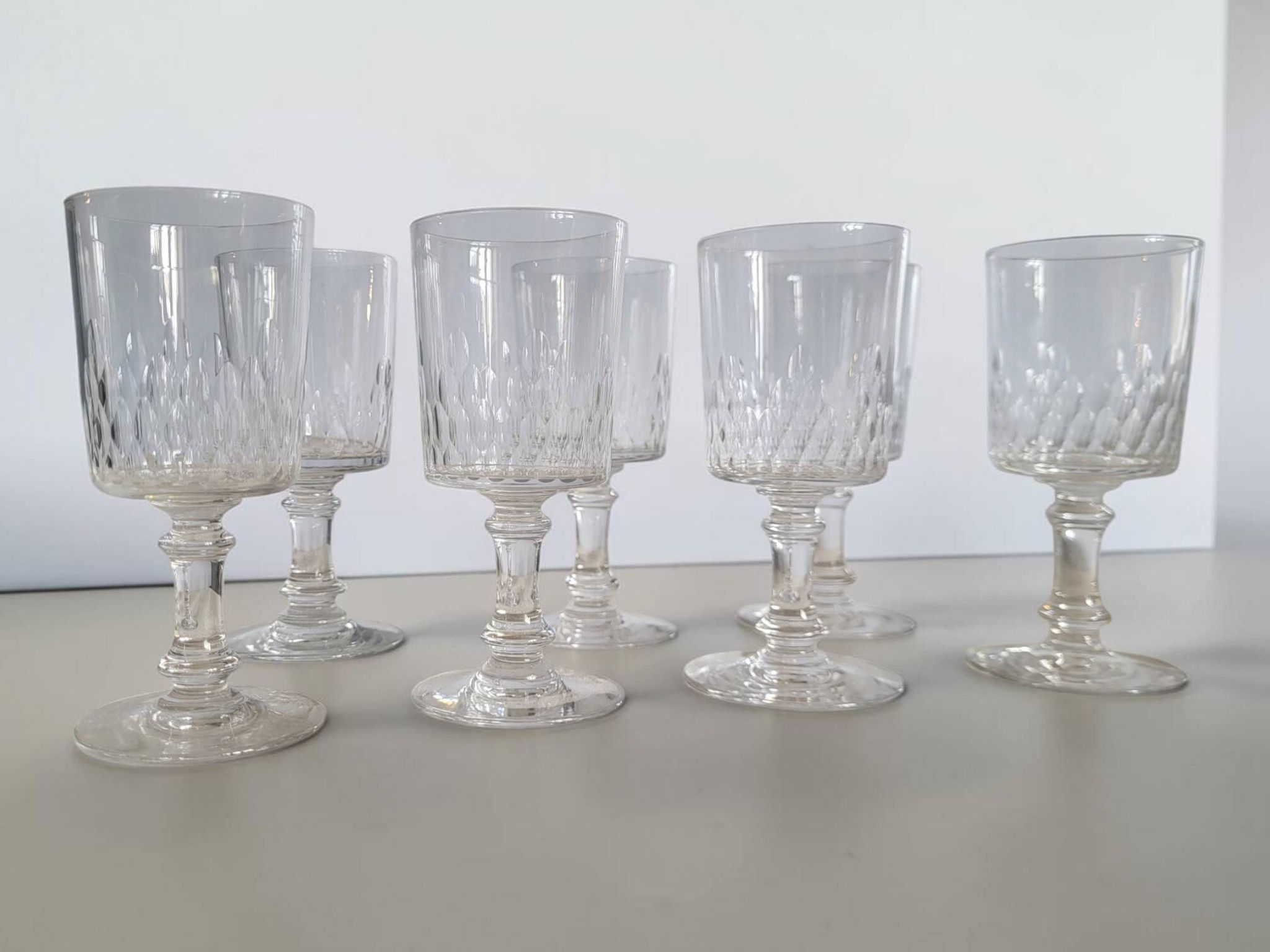Baccarat - 7 wine glasses model Richelieu-Champigny