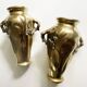 Paire de vases en bronze doré