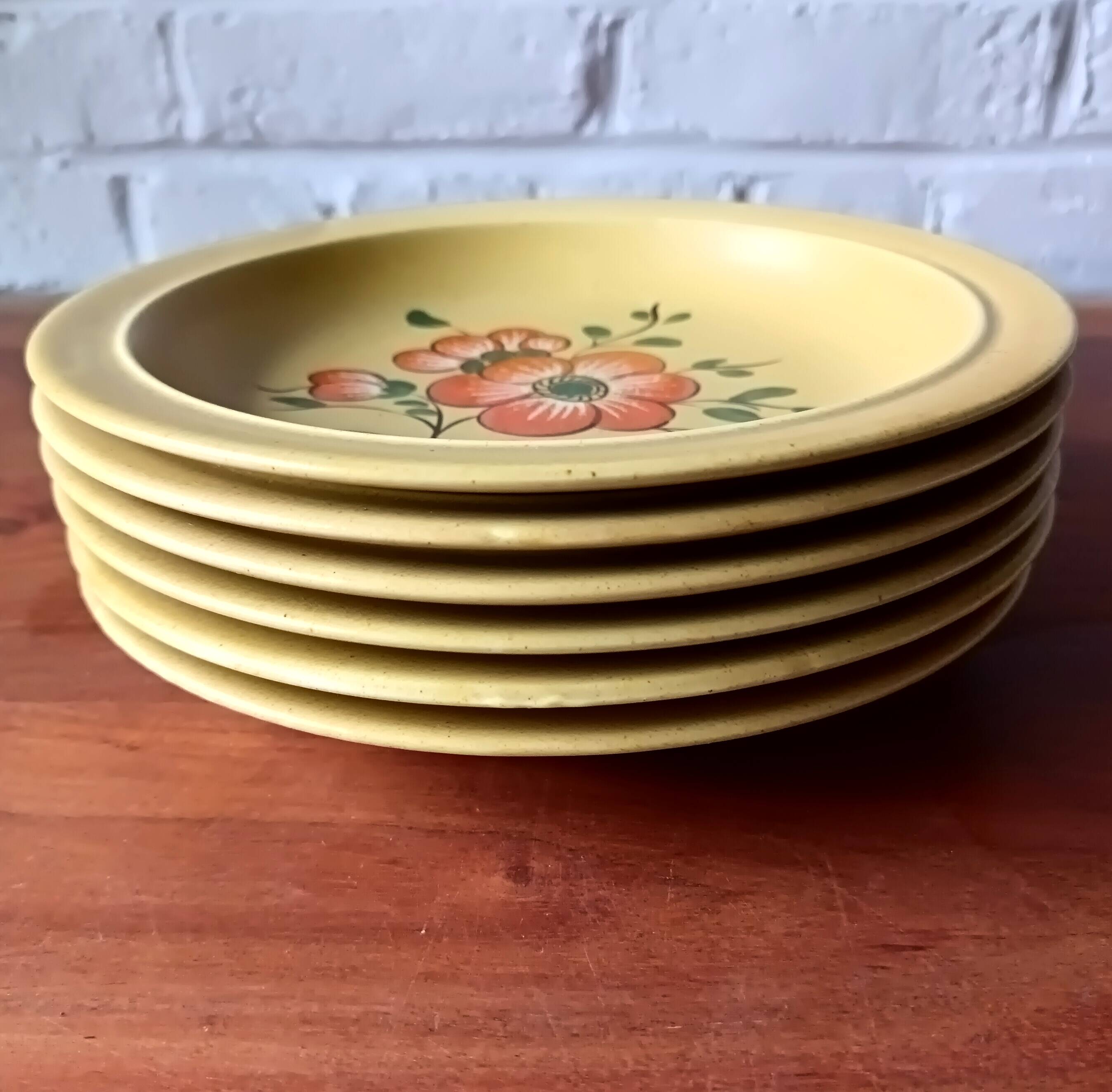 6 K&G Luneville French ceramic soup plates, Ø 22.8 cm