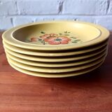 6 K&G Luneville French ceramic soup plates, Ø 22.8 cm
