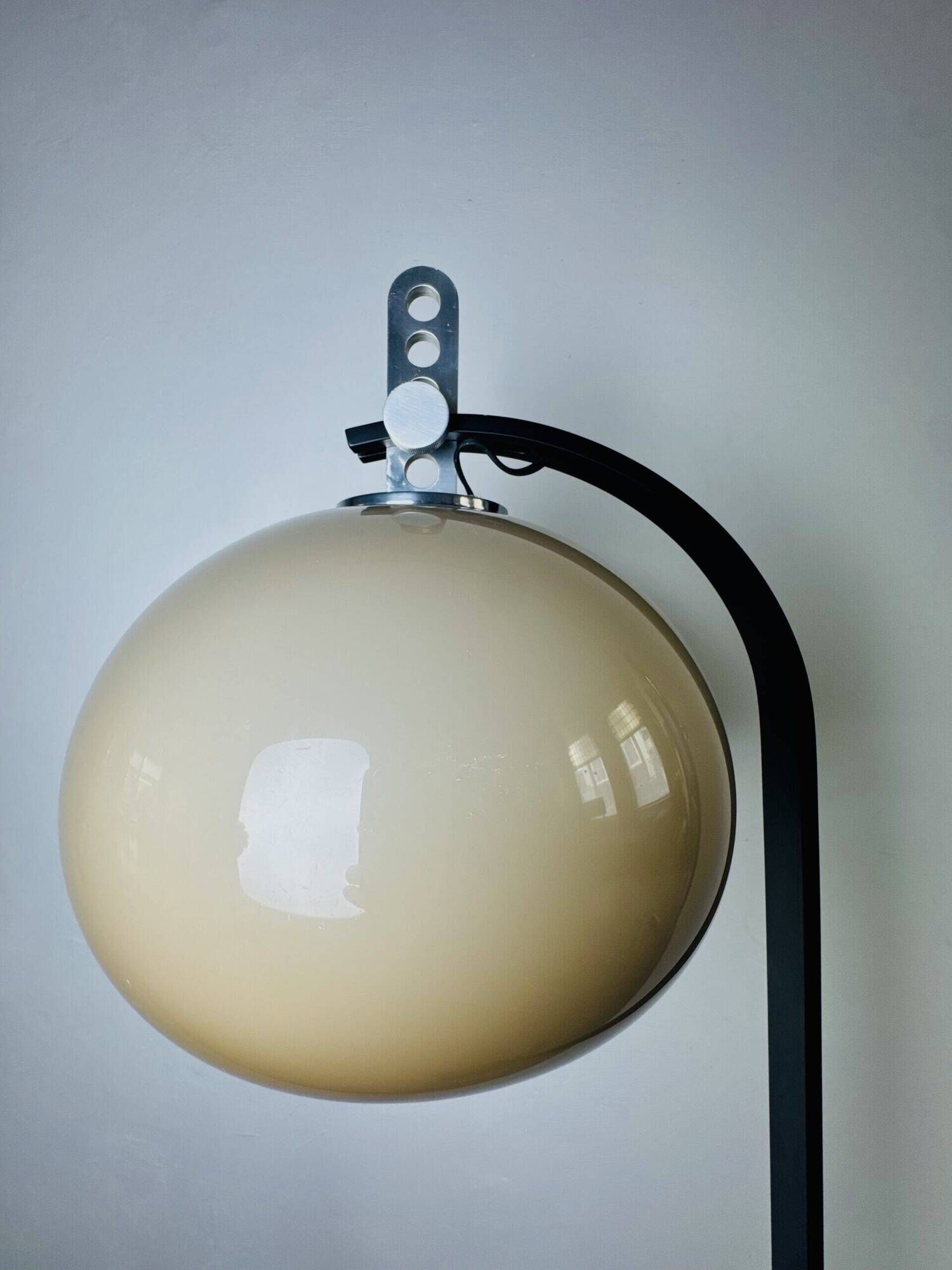 Mushroom Shade Floor Lamp By Dijkstra Lampen, The Netherlands 1970S