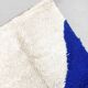 Tapis berbère marocain Beni Ouarain à motifs bleu 2,40x1,60m