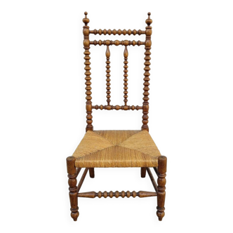Napoléon III Period Nurse's Chair in Fruitwood