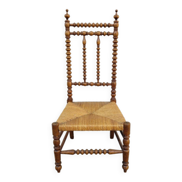 Napoléon III Period Nurse's Chair in Fruitwood