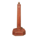 Leather-wrapped lamp foot