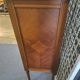 Chiffonnier commode en noyer 4 tiroirs marbre rose