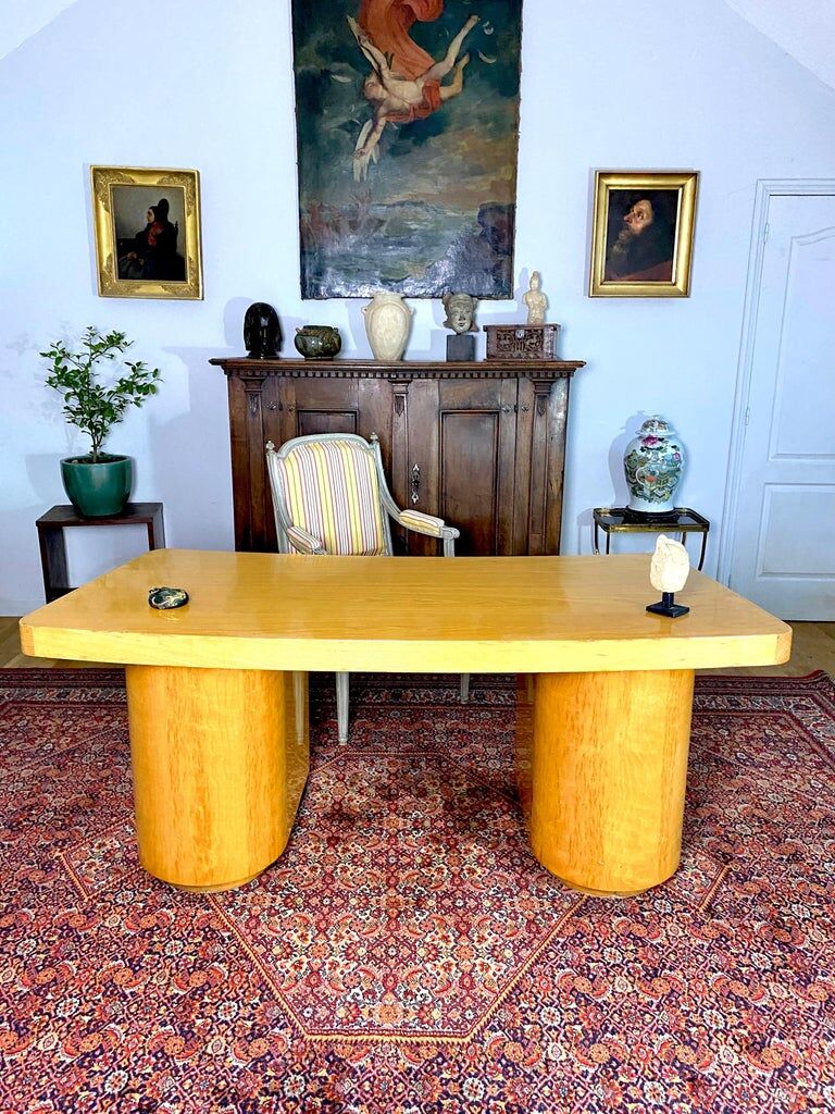 Art deco boomerang desk, circa 1940