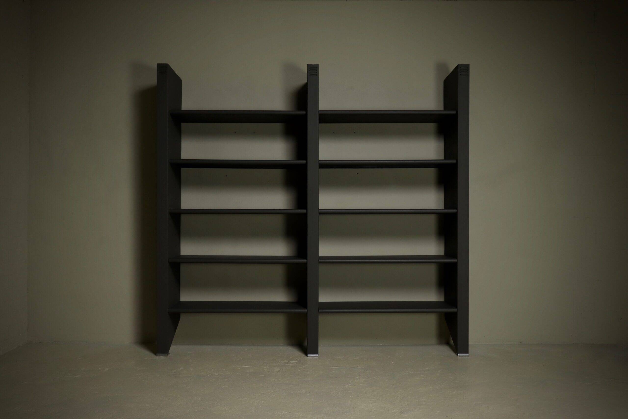 Philippe Starck “Herbert Schoenheit” shelving system for Disform, Barcelona 1986