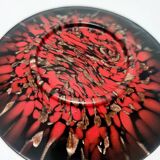 Black and Red Murano Glass Vases by Vincenzo Nason with Bronze Aventurine Glass