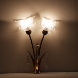 Double bronze sconce