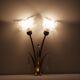 Double bronze sconce