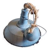 Grey metal industrial lamp