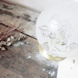 Lampe à poser verre gravé