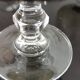 9 glasses of white wine on vintage stand Luminarc Smoked Black