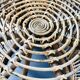Round rattan coffee table
