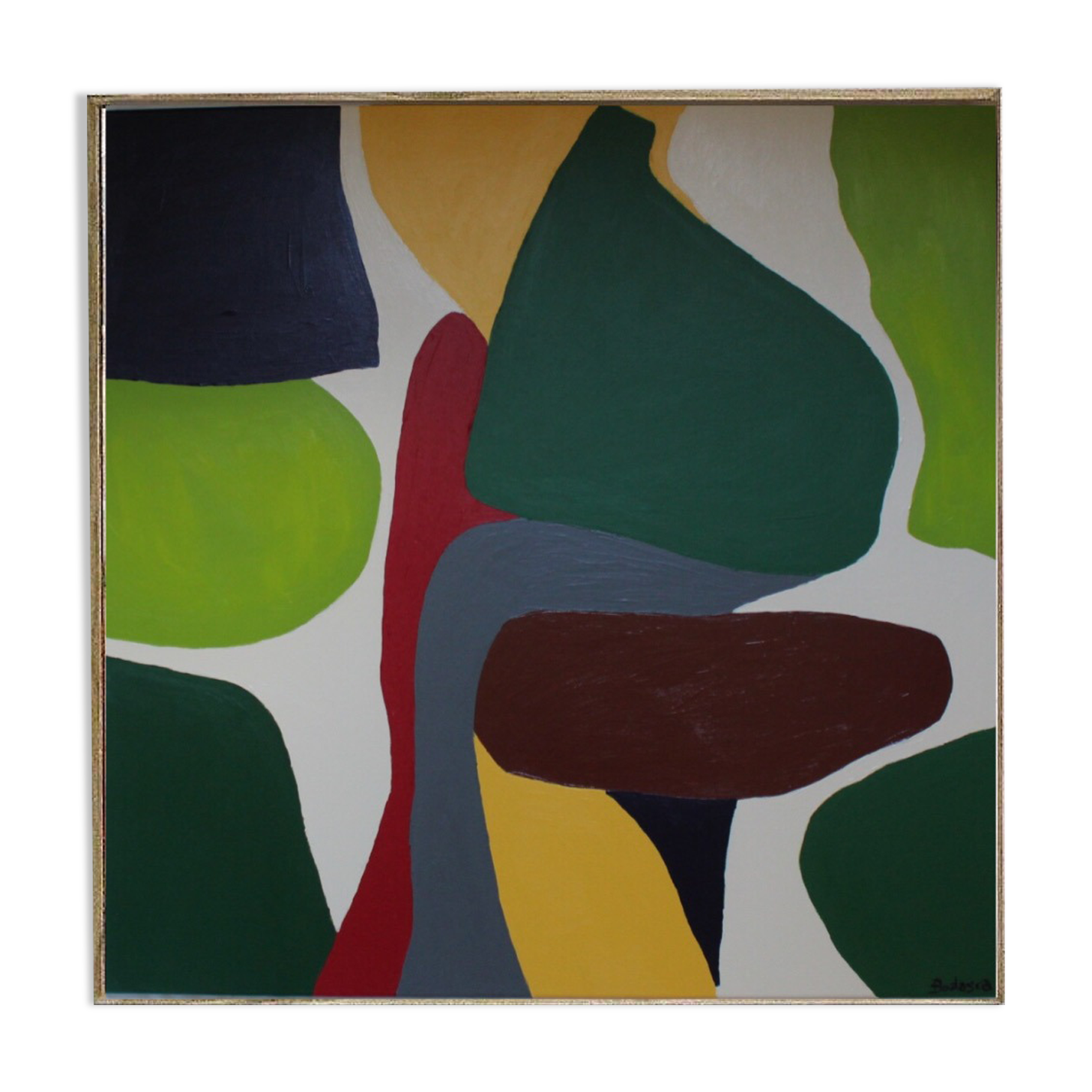 Green paint square format