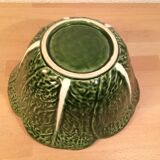 Ceramic cabbage service: salad bowl and tureen