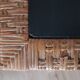 Rattan wood coffee table