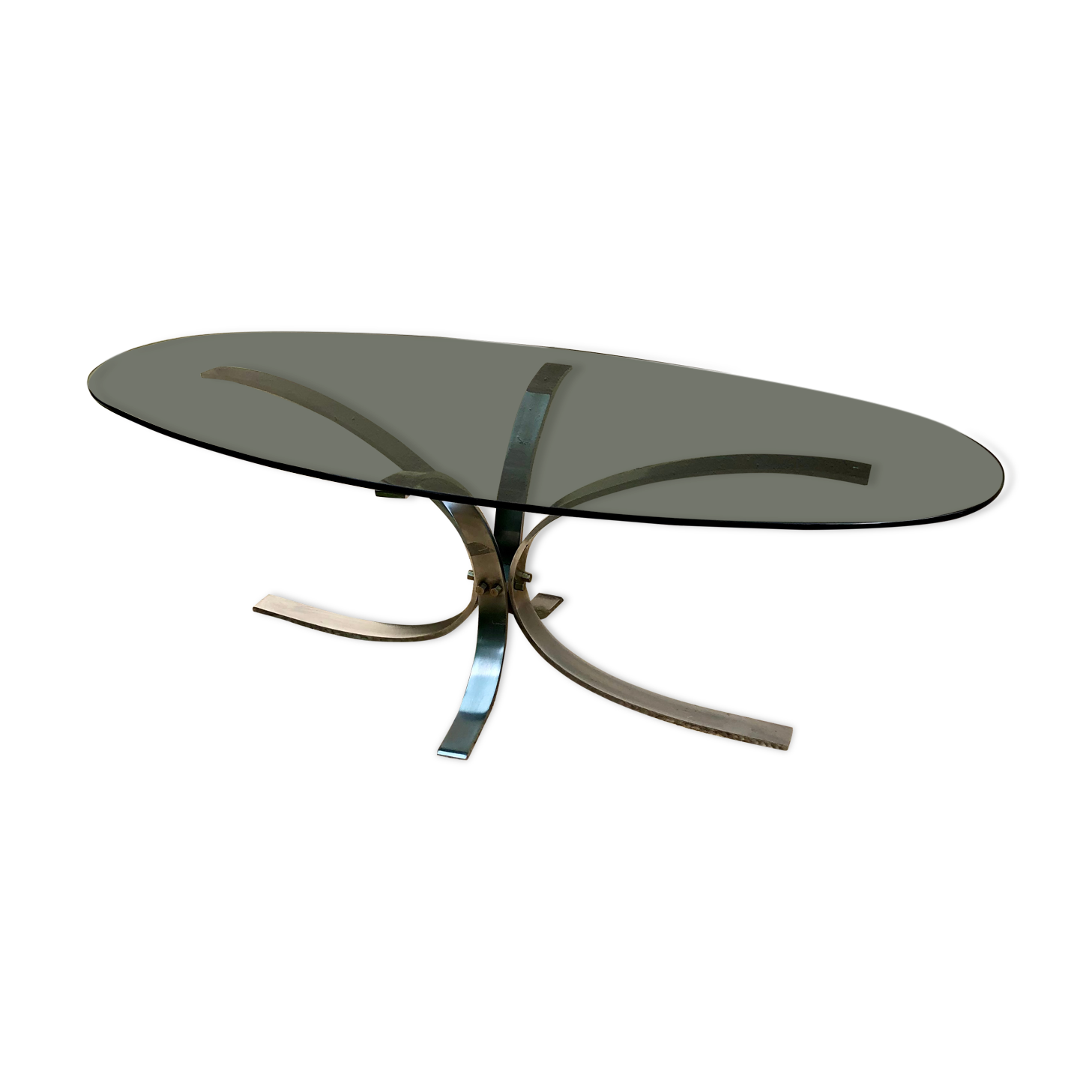 Coffee table smoked glass 70