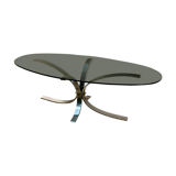 Coffee table smoked glass 70