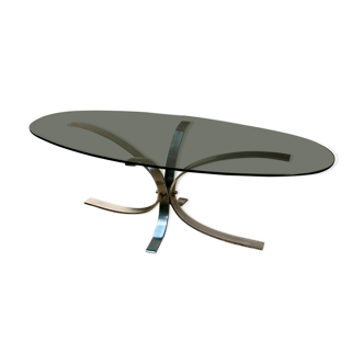 Coffee table smoked glass 70