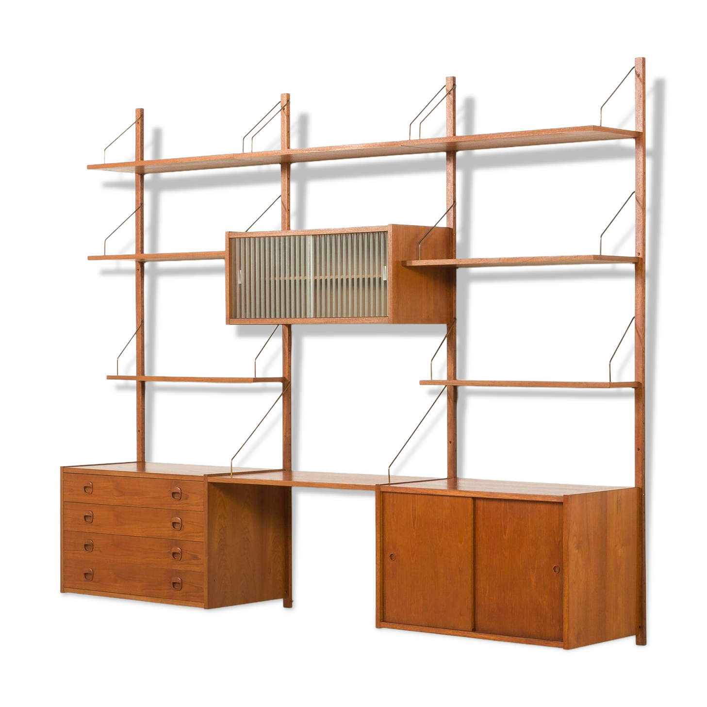 Bibliothèque PS System par Randers Mobelfabrik, Danemark, années 1960