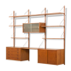 Bibliothèque PS System par Randers Mobelfabrik, Danemark, années 1960