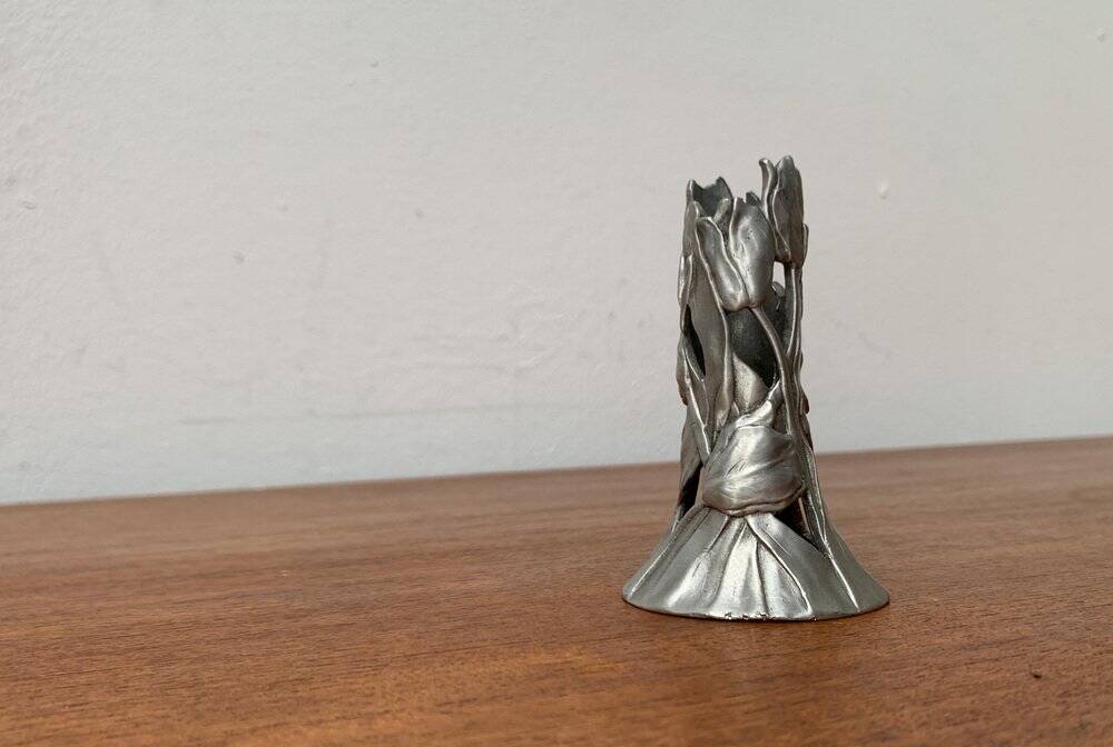 Vintage Ornamental Candle Holder by Seagull Pewter, Canada, 1990s