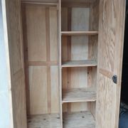 Parisian wardrobe in pitch pine